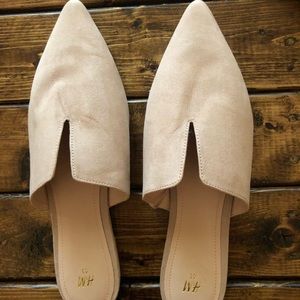 Brand New H&M Beige Pointed Mules